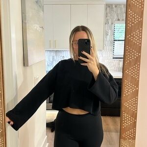 FP Movement cropped black sweater